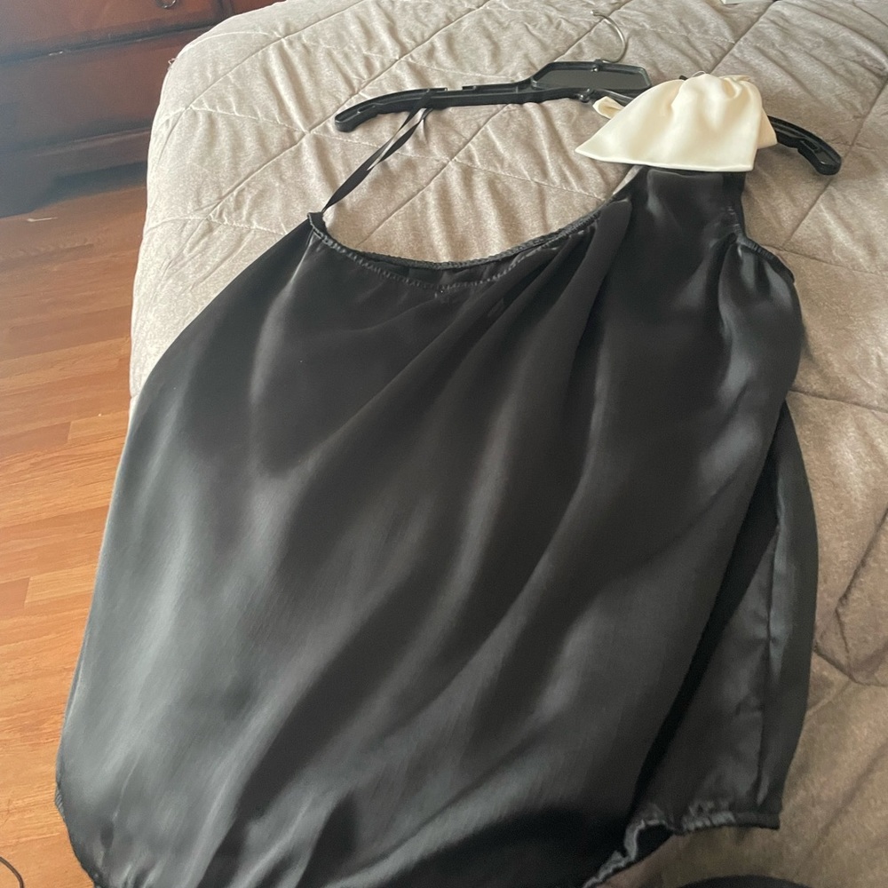 Black Charlotte Rouse blouse. Size L